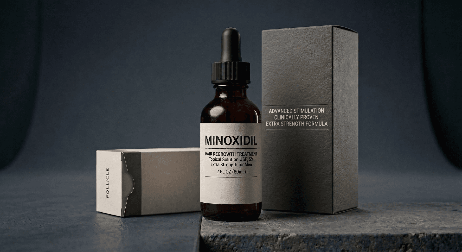 Bottle of Minoxidil