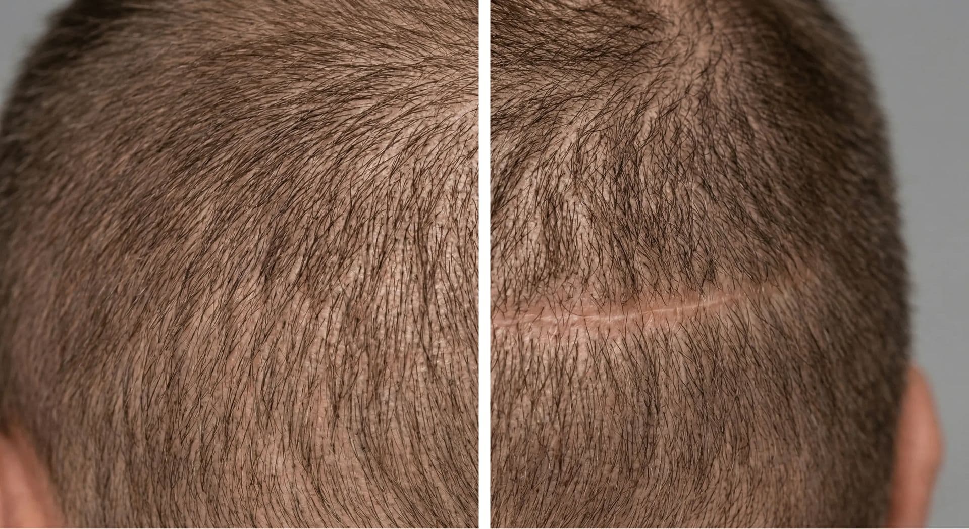 two different hair transplant techniques: FUE and FUT
